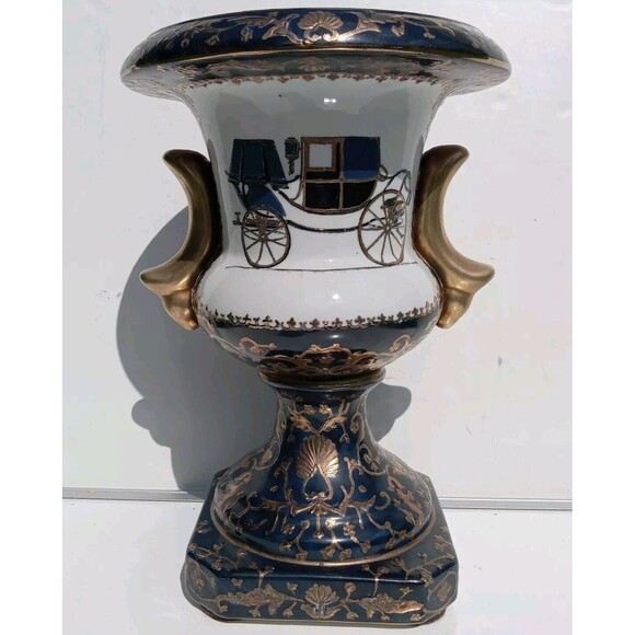 Chinese Carriages Trophy Porcelain Vase 4468-2155-12